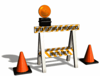 Construction hurdle flashing GIF