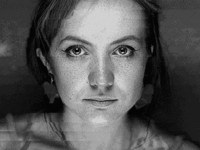 GIF of many photographed faces morphing into each other