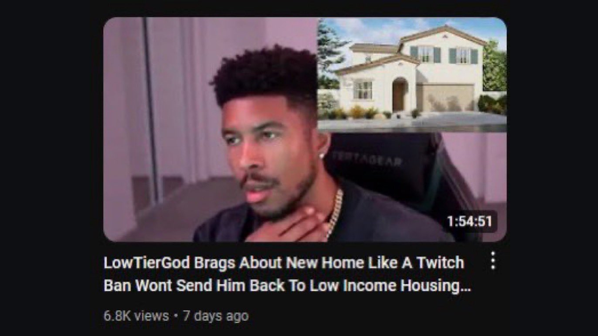 LowTierBalrog / LowTierGod YouTube Thumbnails meme and image example.