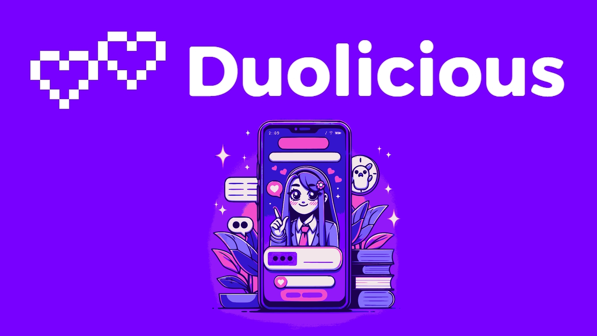 Duolicious, 4chan Dating App, logo and artwork.