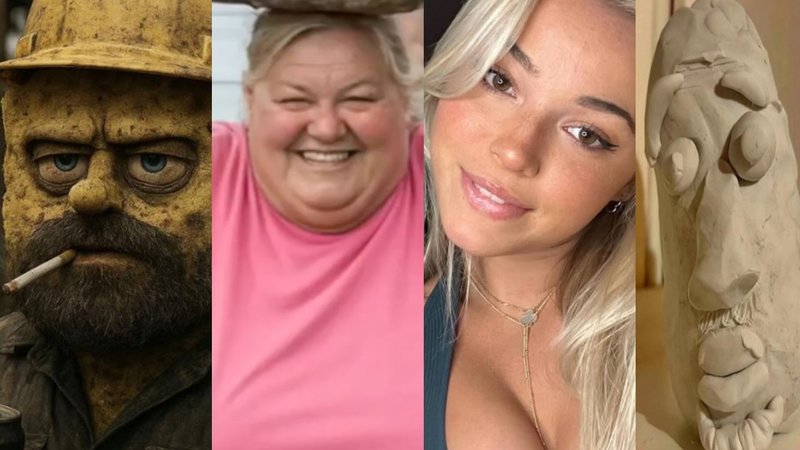 Weekly Meme Roundup depicting Blue Collar SpongeBob, AI Bridge Lady, Livvy Dunne's Armpits and Flight Reacts meme.