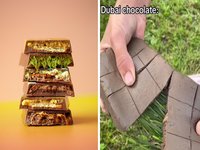 Dubai Chocolate Bar image examples.
