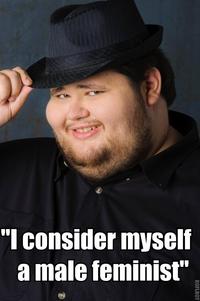 consider myself a male feminist"