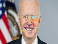 Incel Tech example image depicting joe biden's face run through incel.tech website.