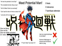 Meet Potential Man meme example.