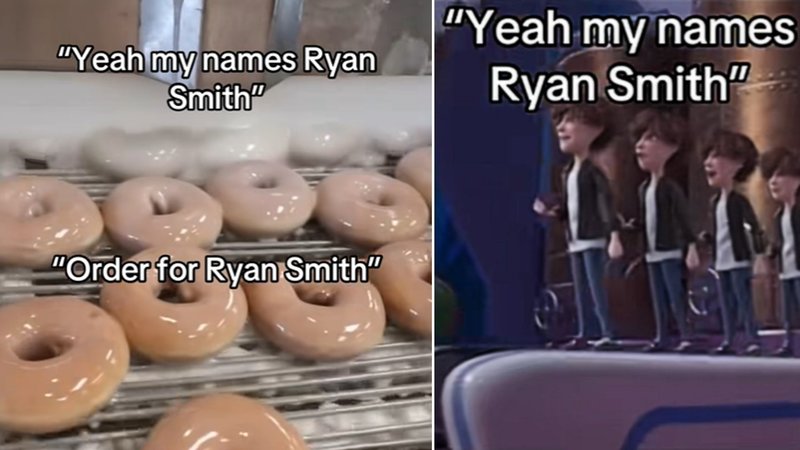 Two memes making fun of the name "Ryan Smith."
