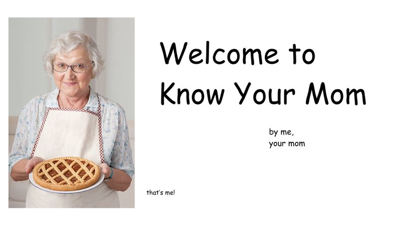 know your mom