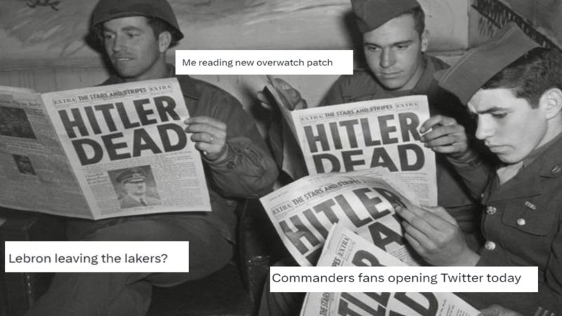Hitler Dead reaction image reaction meme explained.