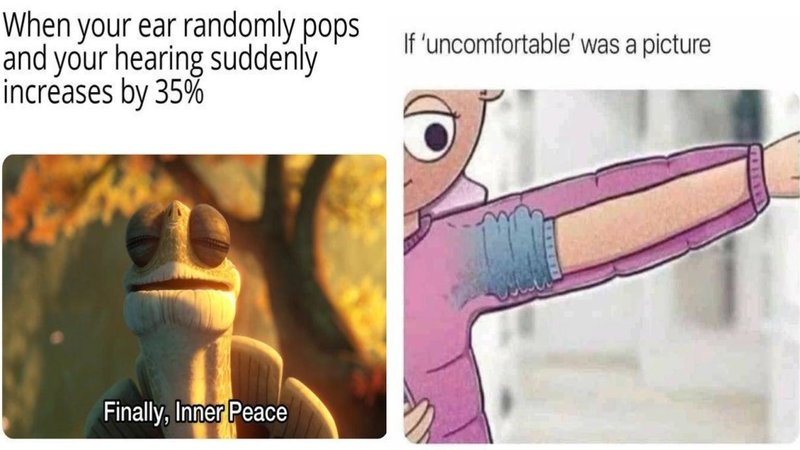 Two relatable memes