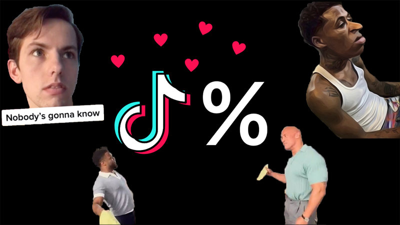 A collage of TikTok things and Know Your Meme's logo.