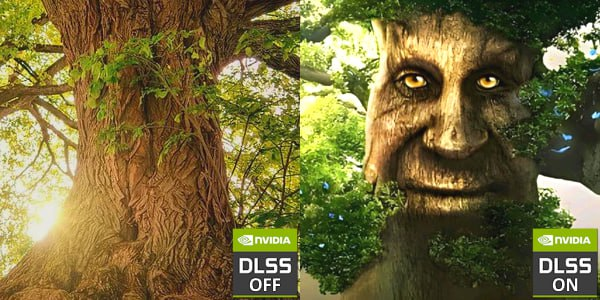 NVIDIA DLSS OFF NVIDIA DLSS ON